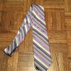 Silver and Purple Tie